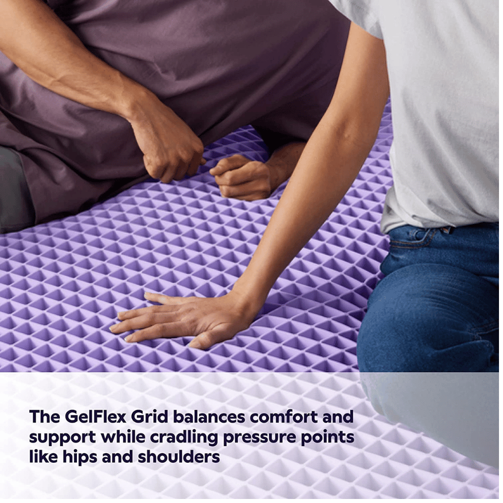 Purple medium-firm breathable mattress