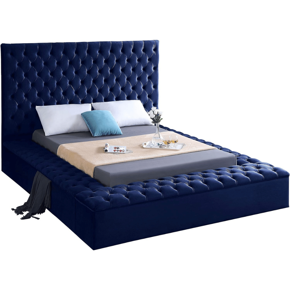 Meridian Bliss tufted bed frame