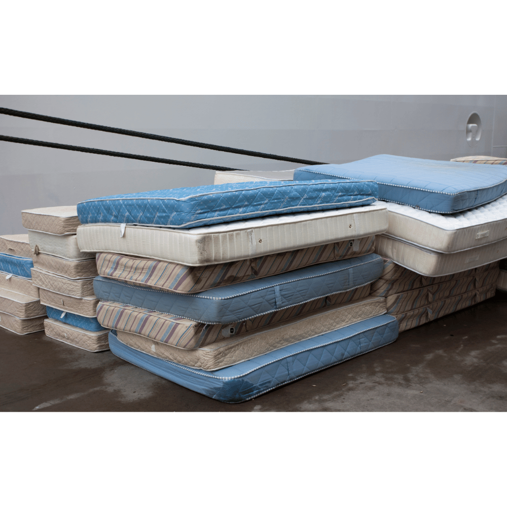 Street mattress furniture pile