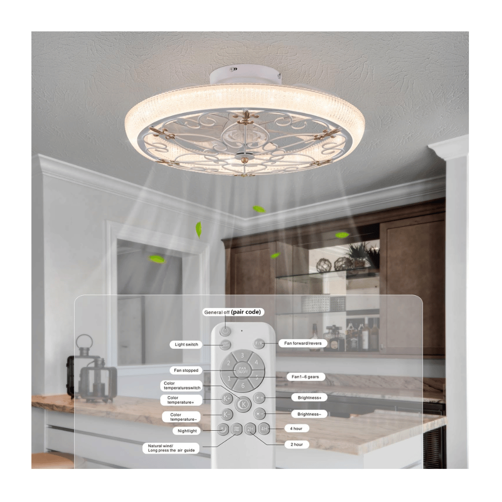 HuixuTe LED ceiling fan