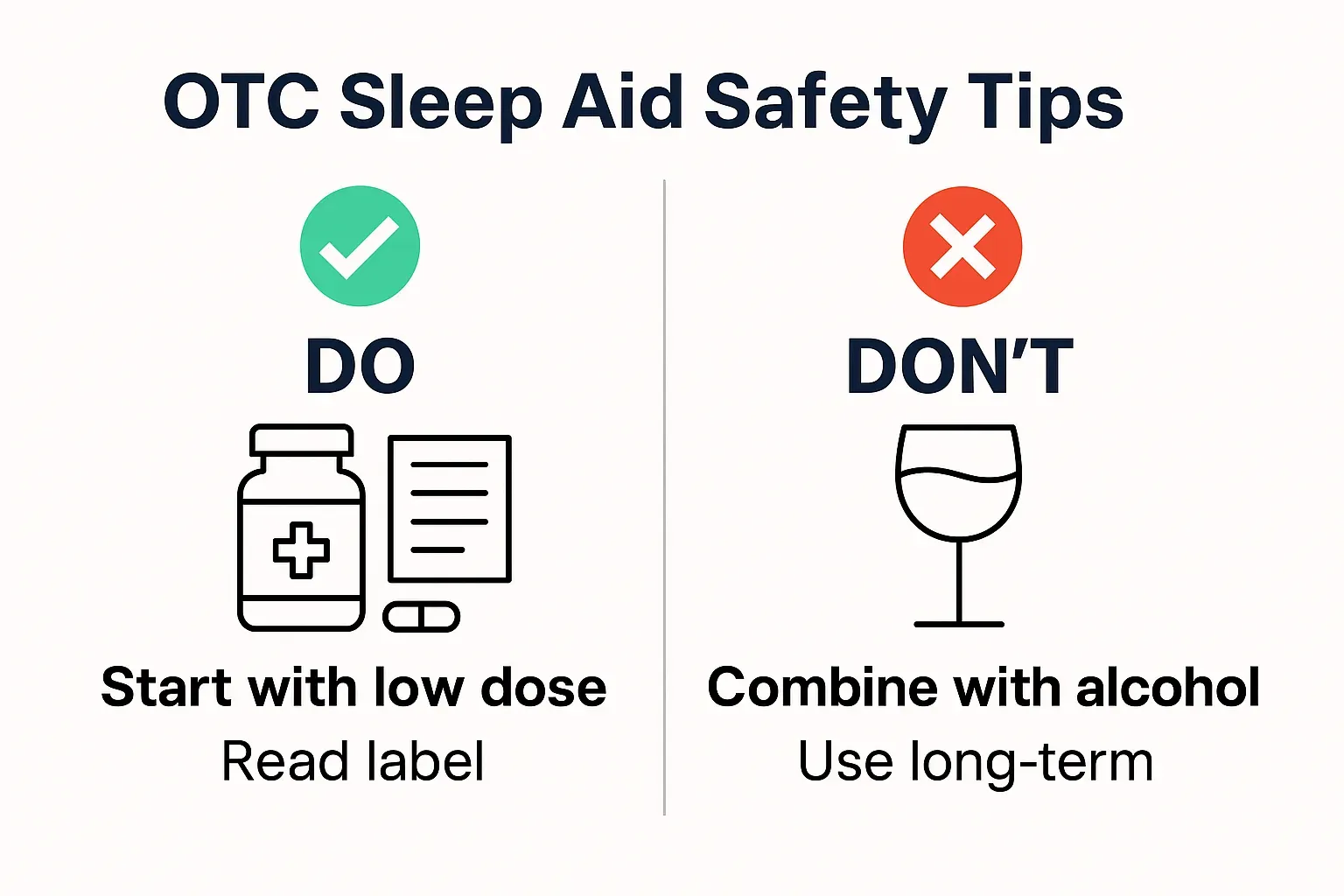 Sleep aid safety tips