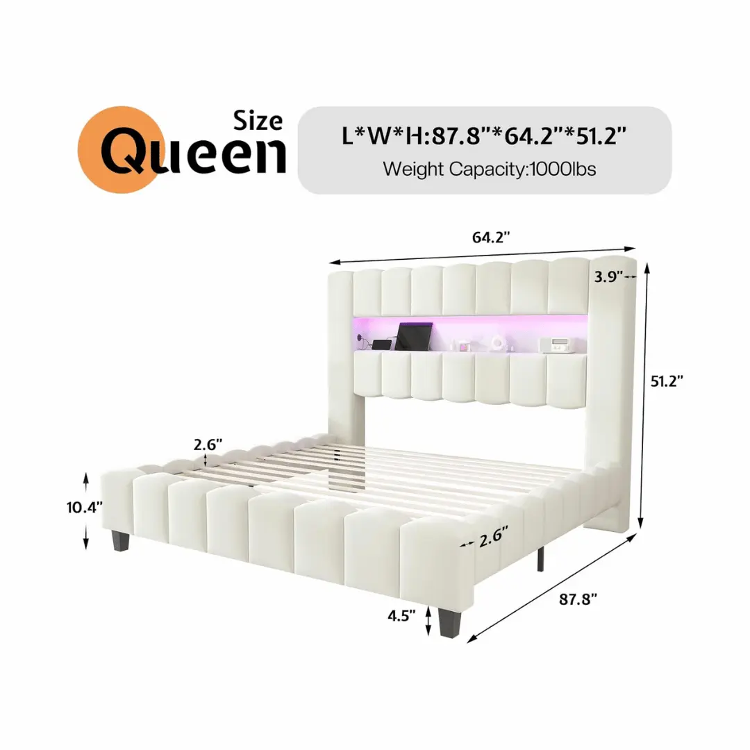 Jocisland customizable color bed