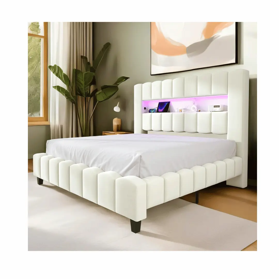 Jocisland LED lighting bed frame