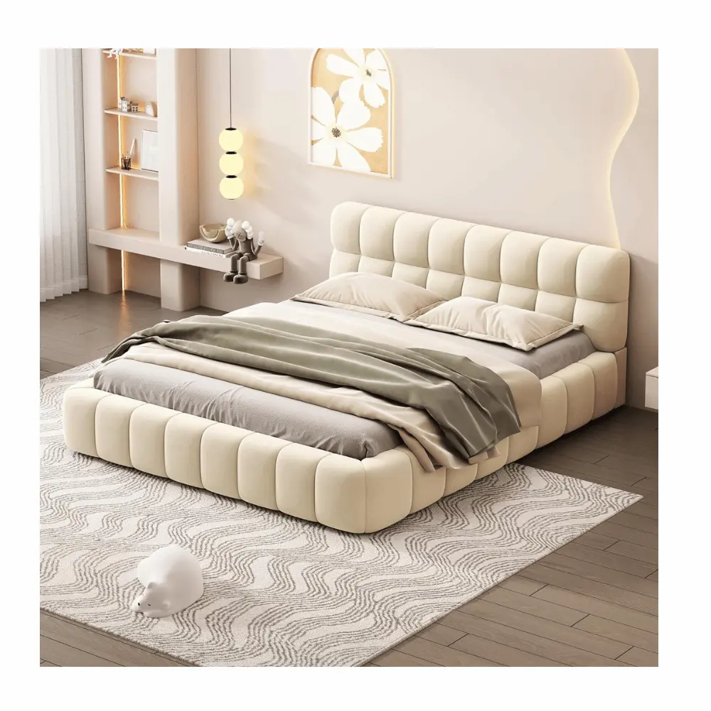 Merax modern upholstered bed frame