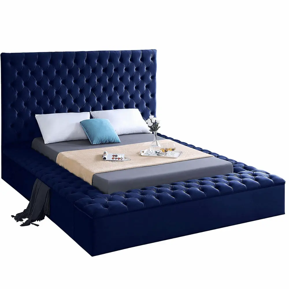 Meridian Bliss tufted bed frame