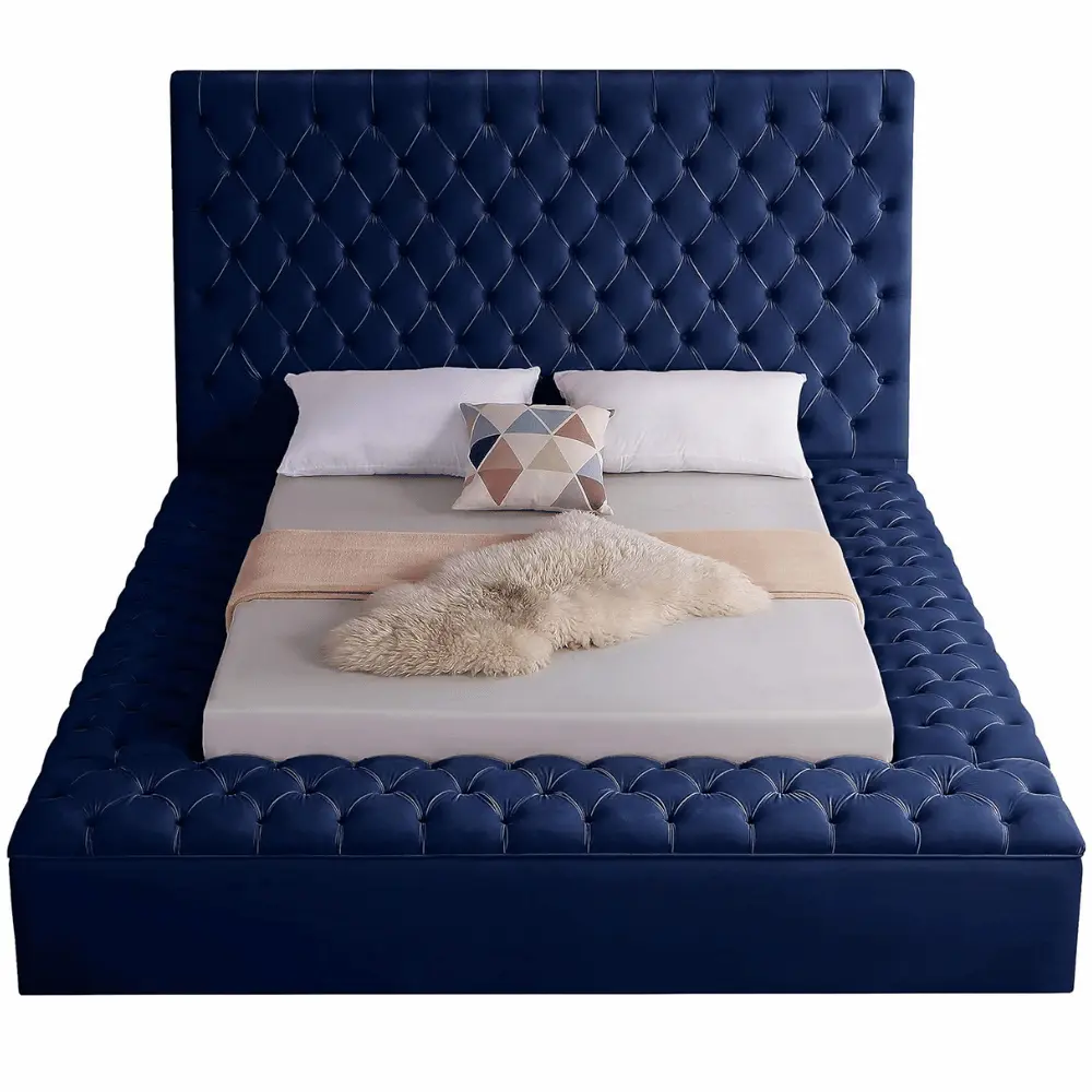 Meridian Furniture velvet Cloud Bed