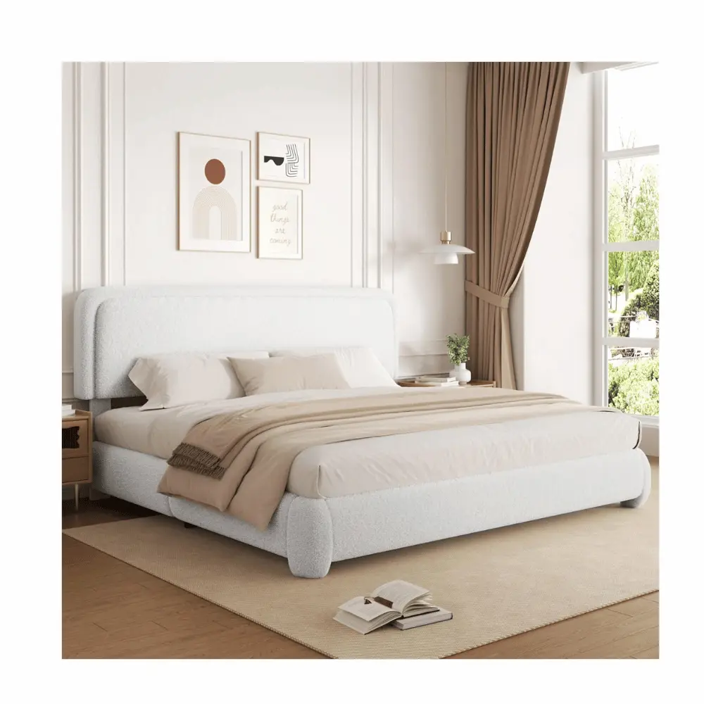 Viplov boucle Cloud Bed