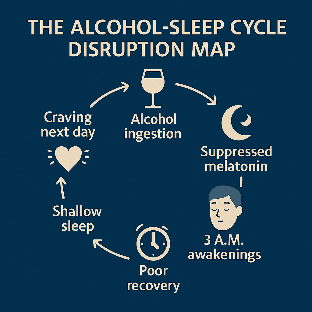 Alcohol sleep cycle flowchart