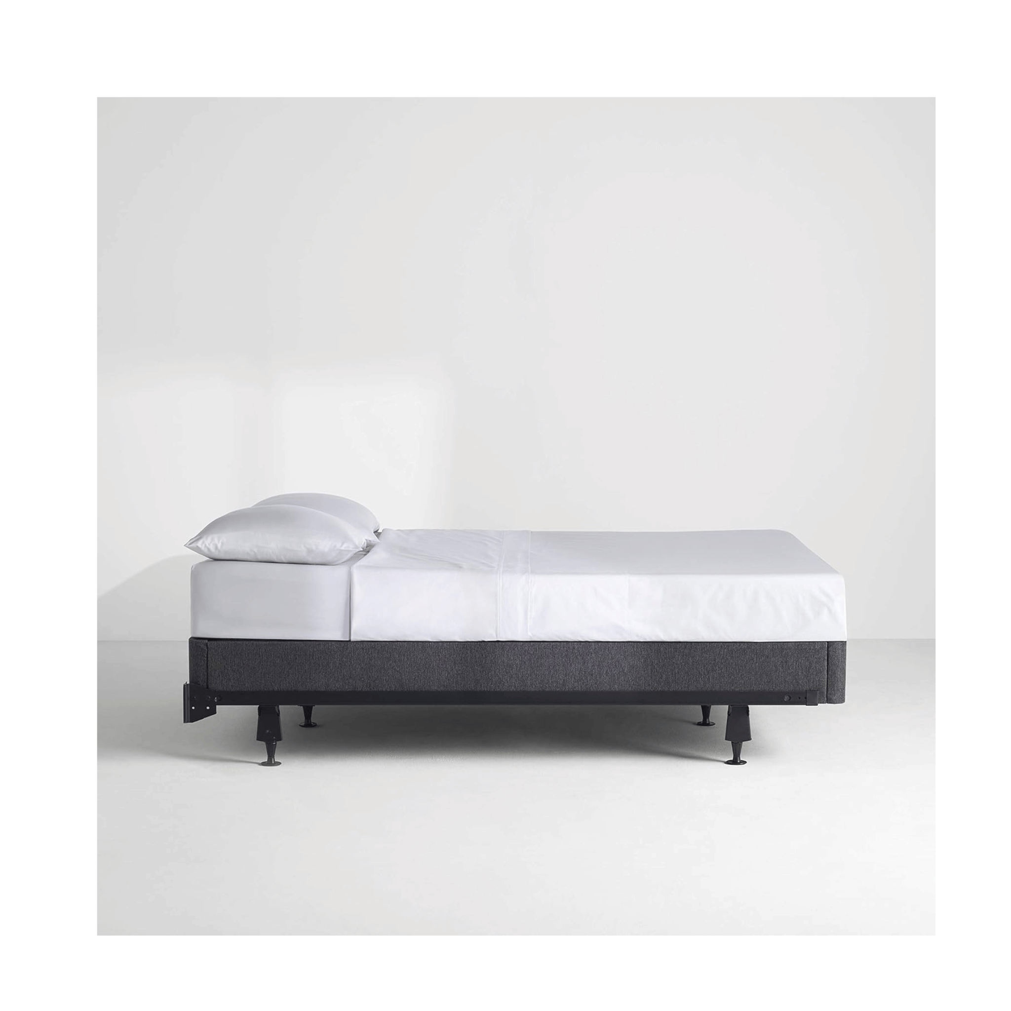 Casper minimalist twin bed with sheets