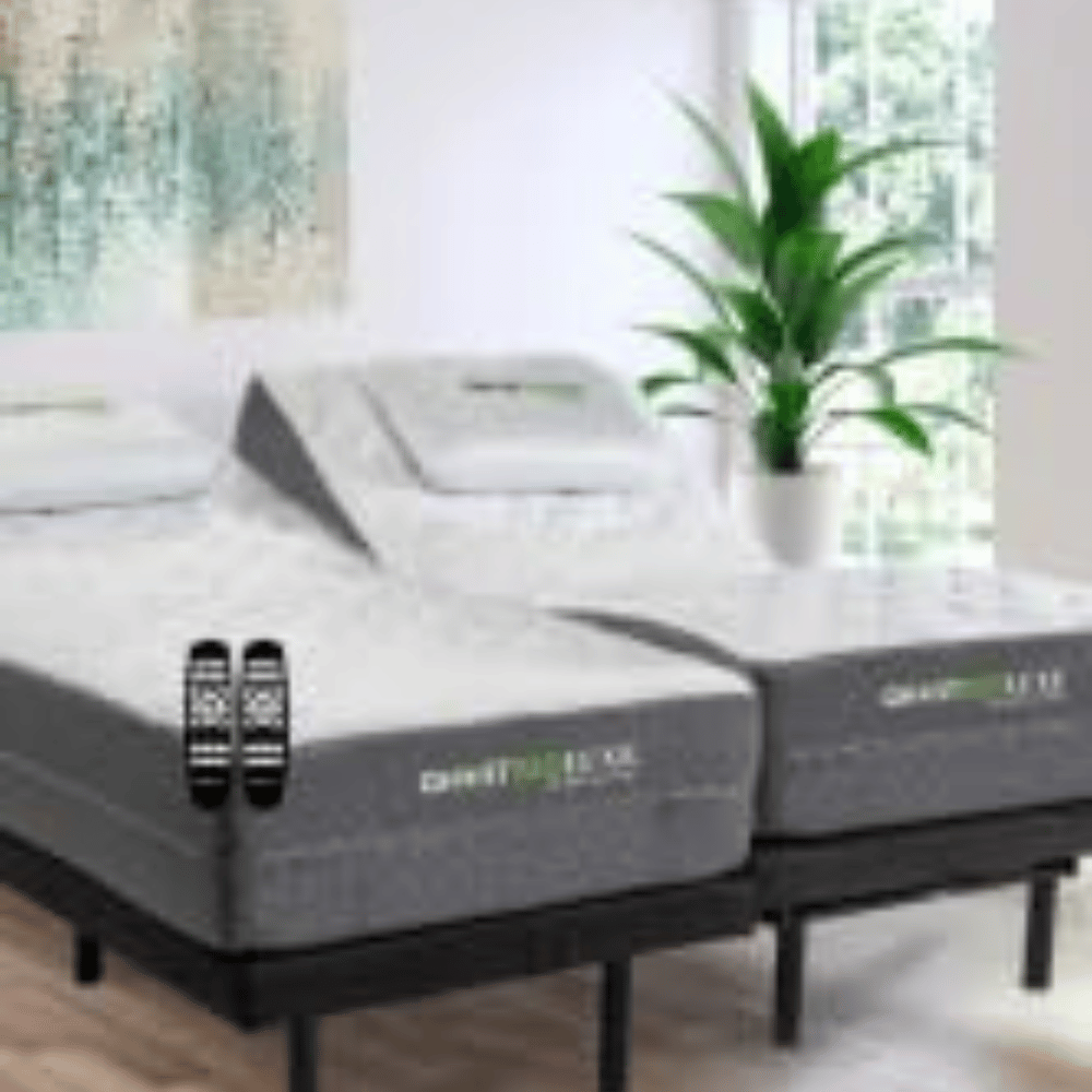 GhostBed split king with remotes