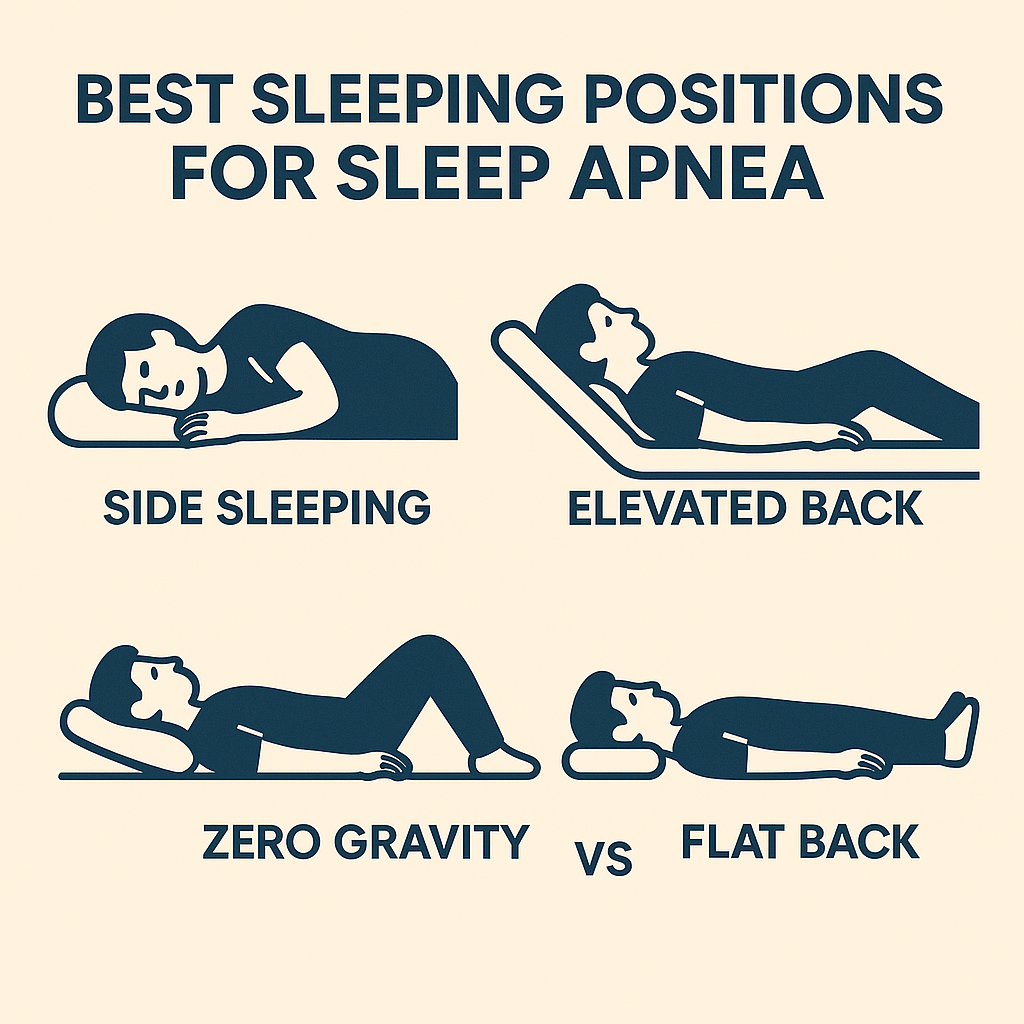 Side-by-side illustrations of sleep positions.