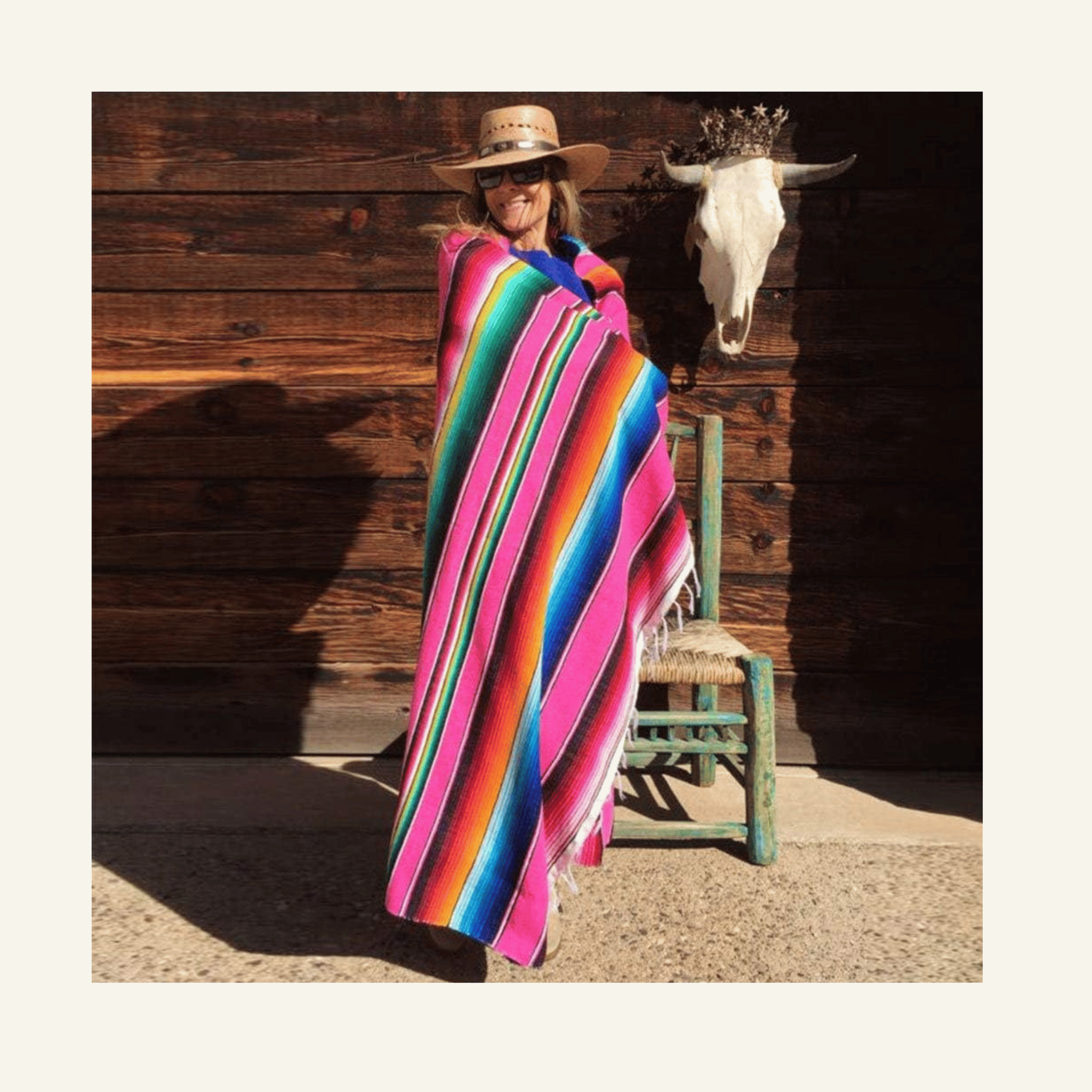 Eccbox colorful serape blanket