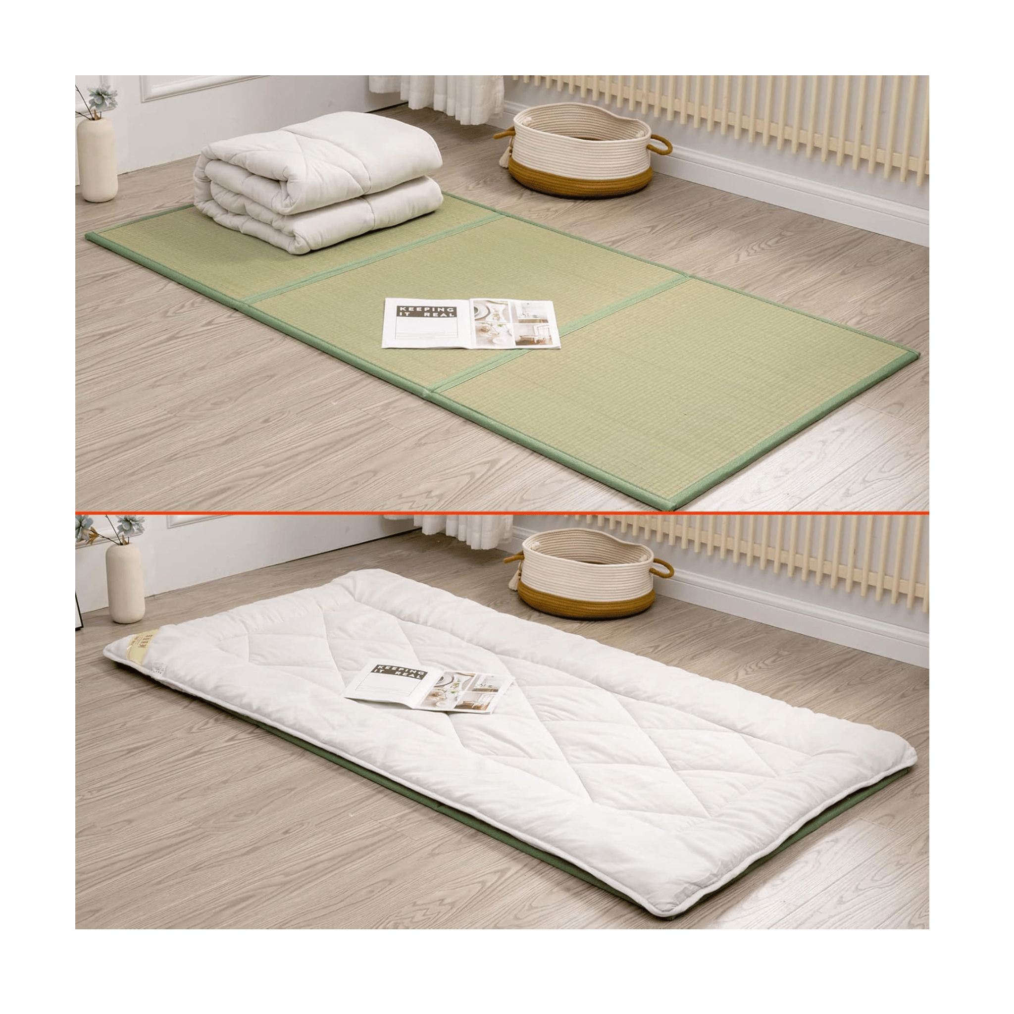 KITBRHOME foldable Japanese traditional tatami mat
