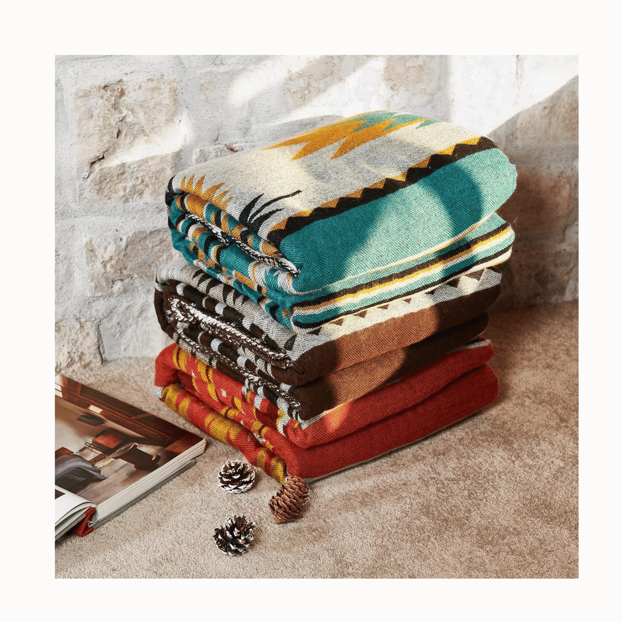 Horimote Home folded blankets