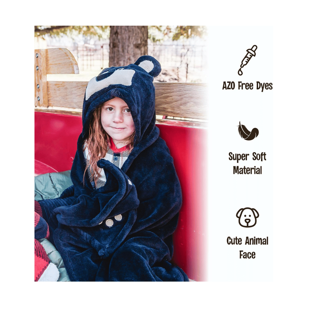 lazy one dinosaur hooded blanket for kids