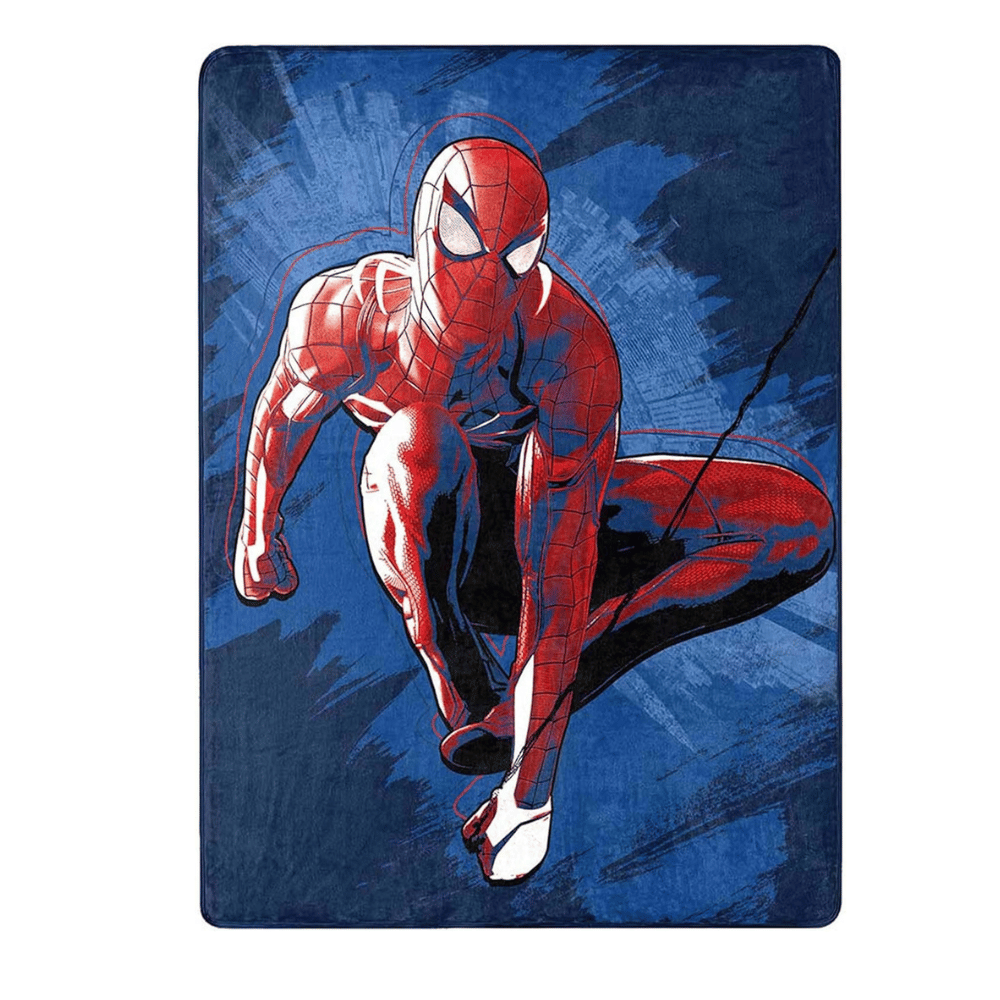 Red and blue Spiderman kids throw.