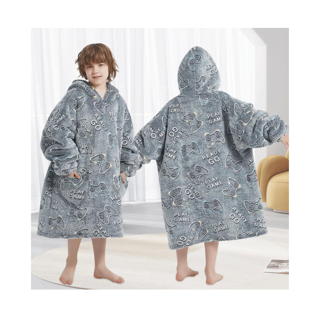 kids cozy fiosnow glow blanket hoodie