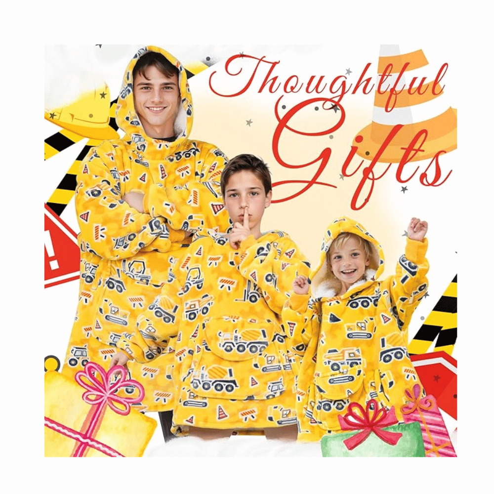 family matching lokoz glow blanket hoodies