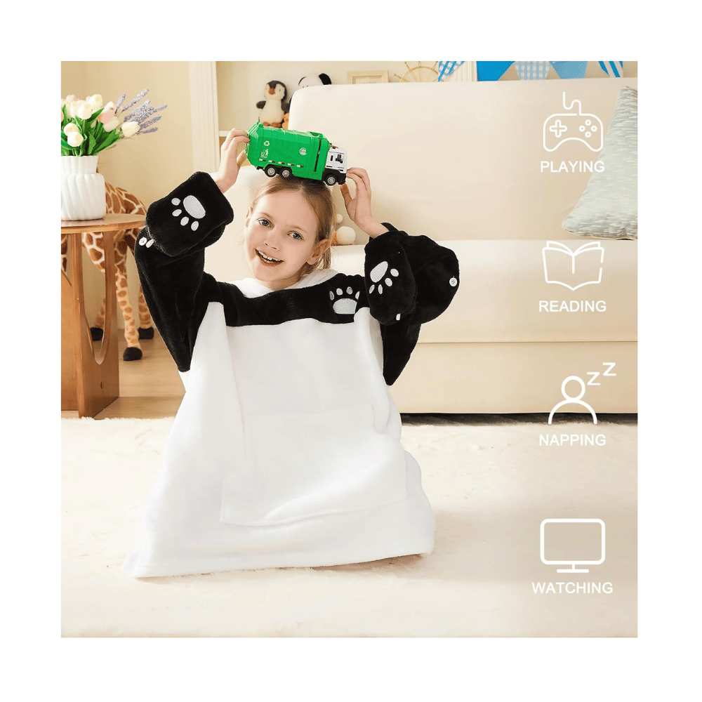 ifnow panda wearable blanket hoodie for kids