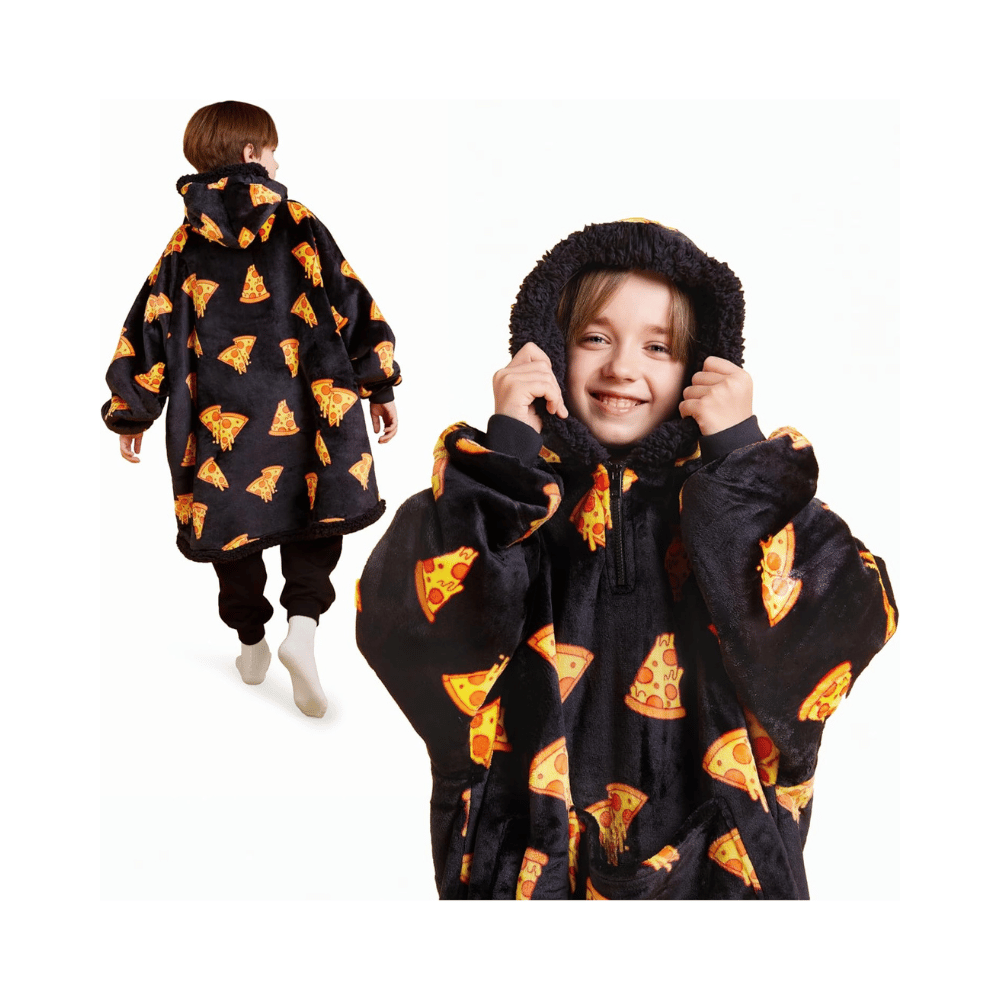 giggling getup fleece wearable blanket hoodie