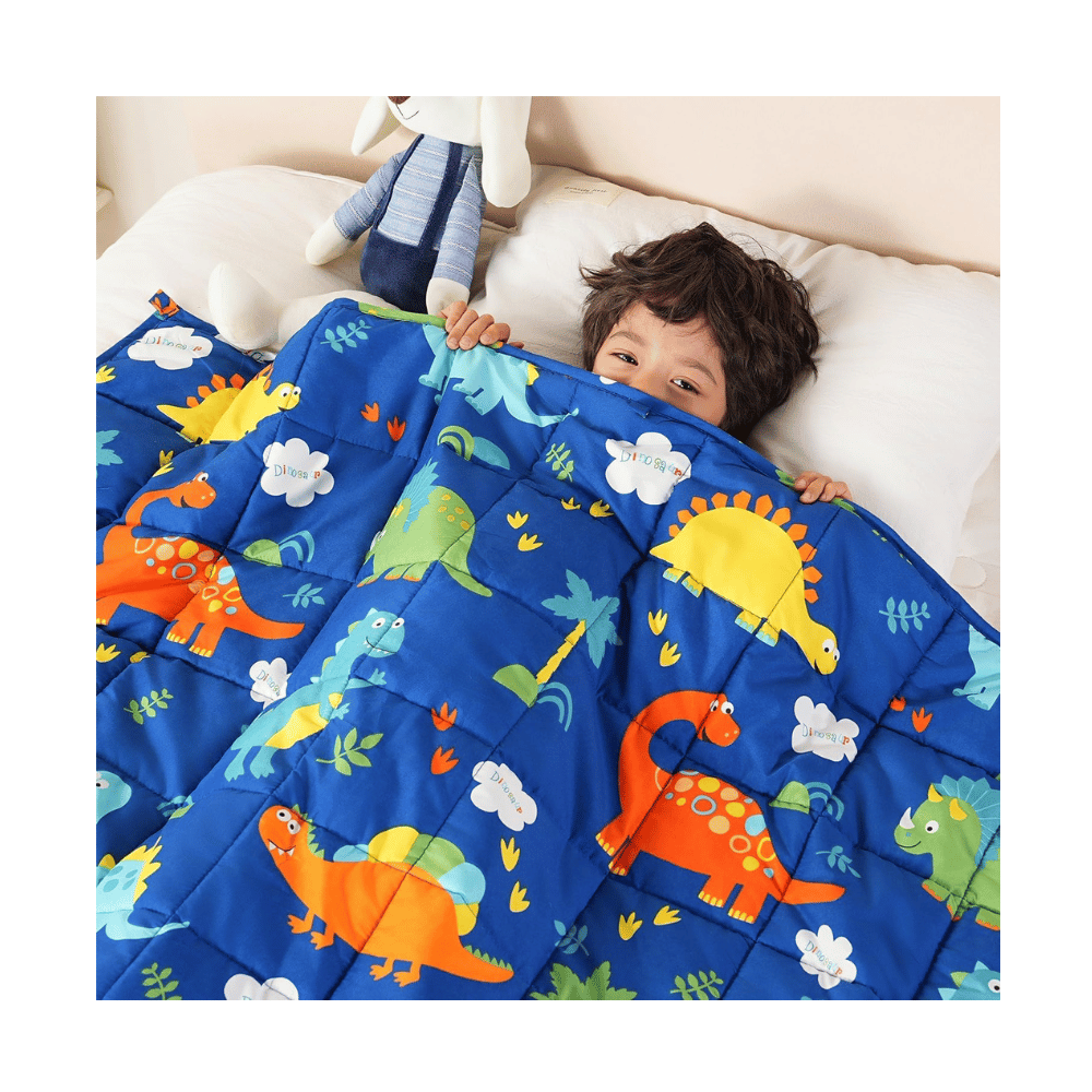 sivio weighted blanket for kids colorful and calming (MyRadiantSleep.com)