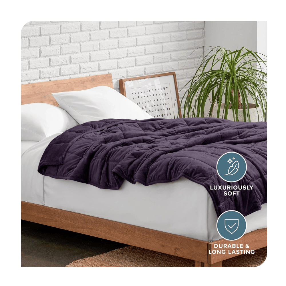 bare home weighted blanket for kids cozy relaxation (MyRadiantSleep.com)