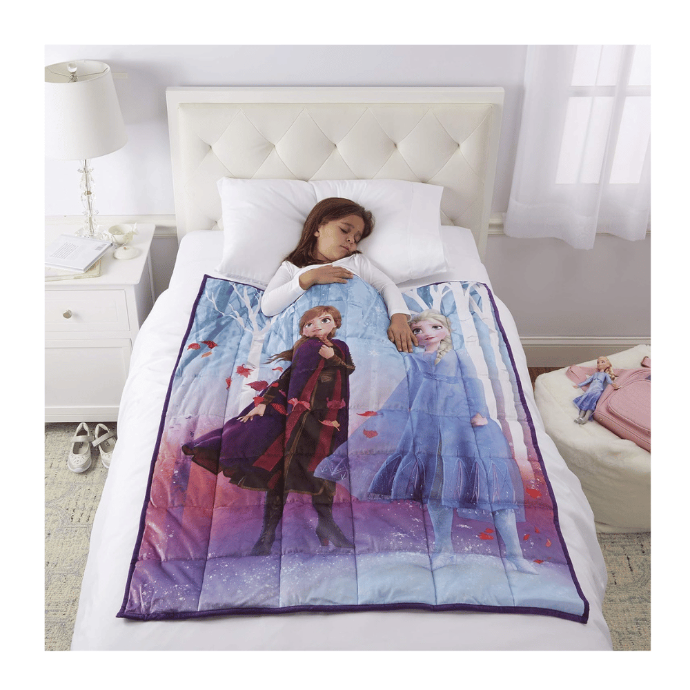 disney frozen weighted blanket elsa anna kids (MyRadiantSleep.com)