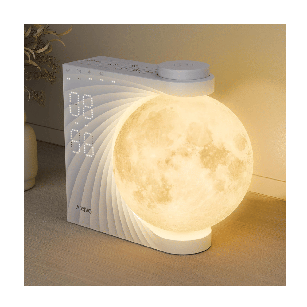 airivo moon clock brightness settings (C: Airivo/Amazon)