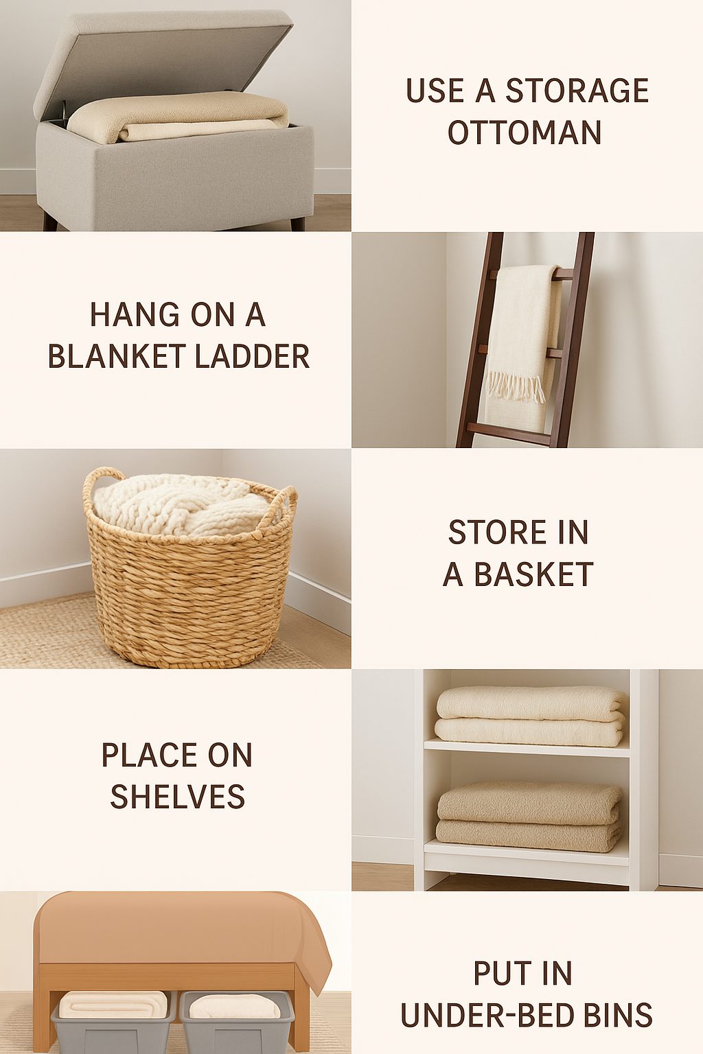 my radiant sleep blanket storage ideas ottoman ladder basket shelves under bed bins