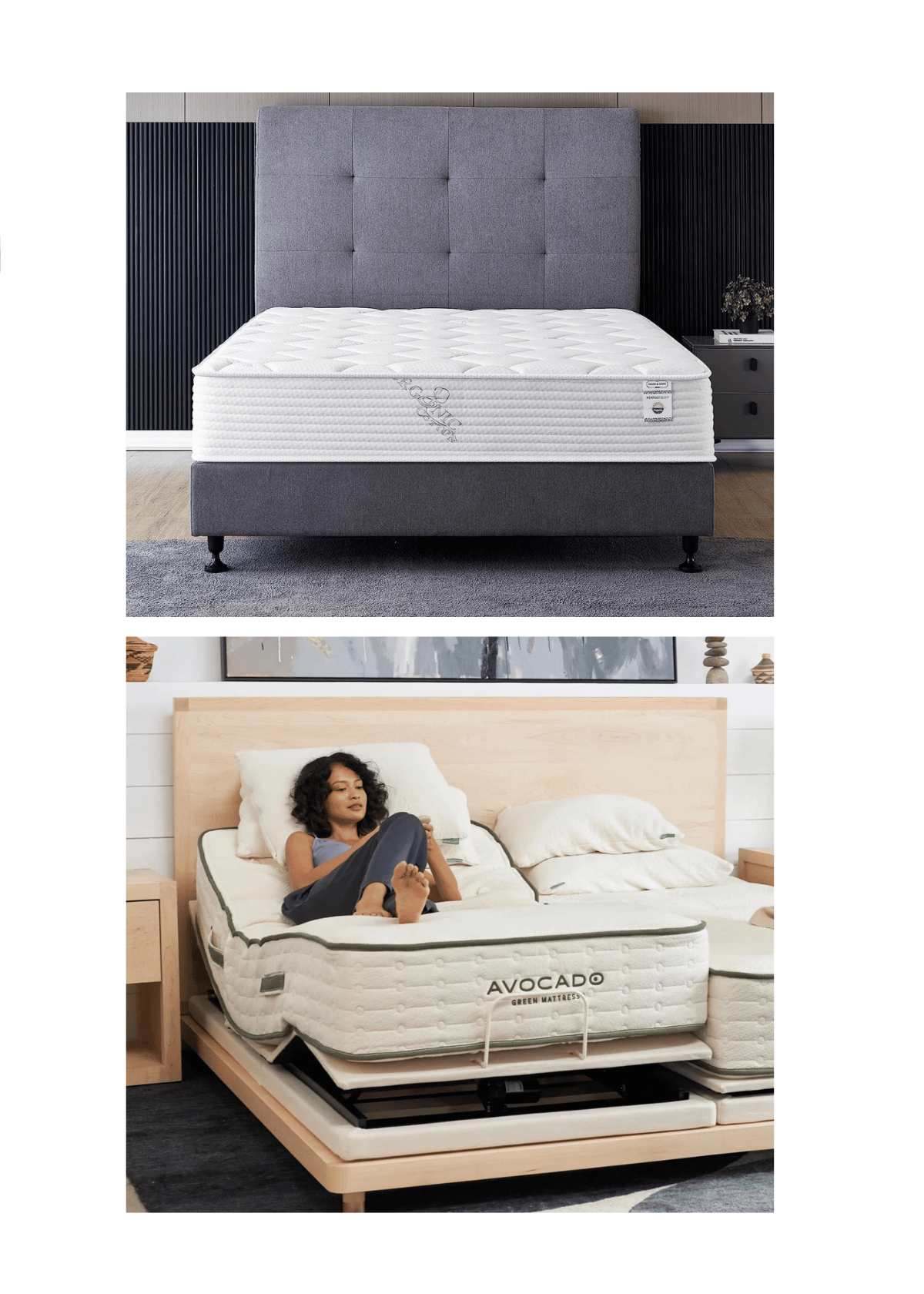 Explore the ultimate organic mattress guide now. (Credit: Oliver Smith; Avocado Green Mattress)
